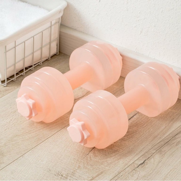 pale pink refillable water weights decor - Picture 1 of 4